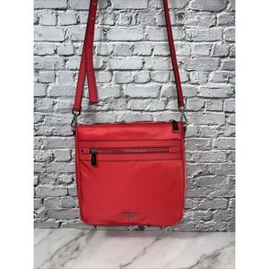 NEW Michael Kors Jet‎ Set Crossbody Charm Shoulder Bag Geranium Pink ✅